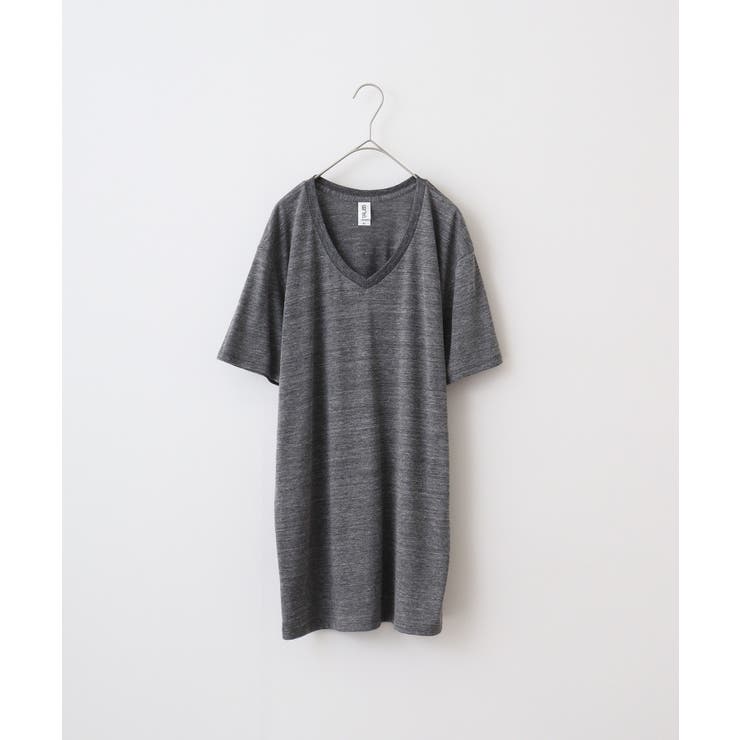 ヘザーブラック | TRUSS トライブレンドVネックTシャツ | TRUSS