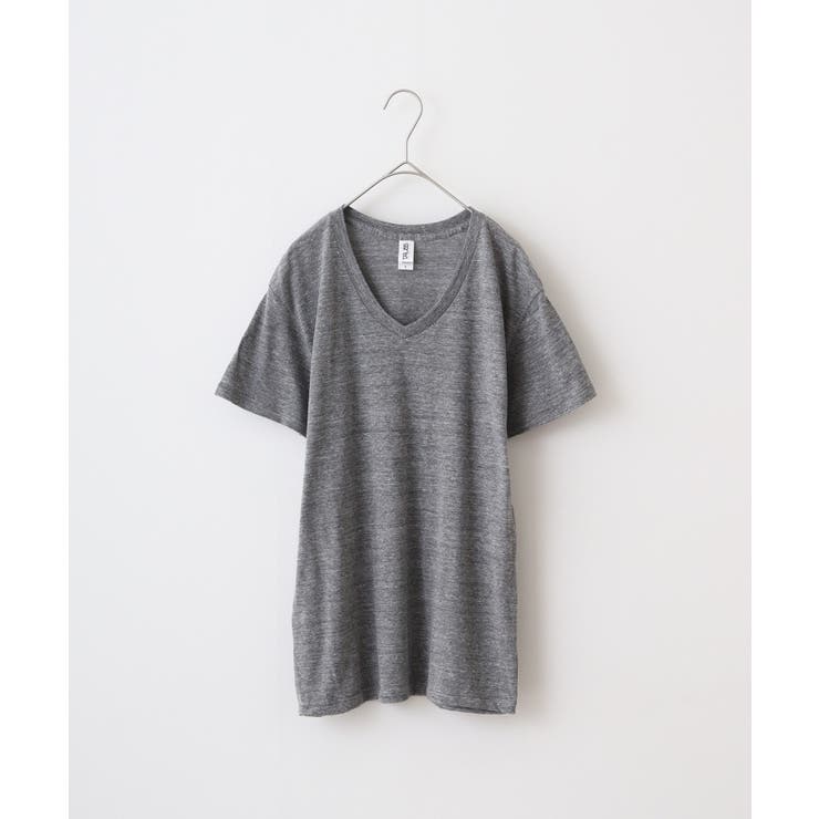 ヘザ-グレ- | TRUSS トライブレンドVネックTシャツ | TRUSS