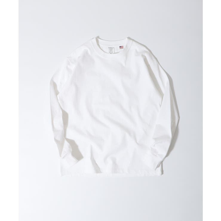 ホワイト | CROSS & STITCH USAコットン ロンT/長袖Ｔシャツ | TRUSS