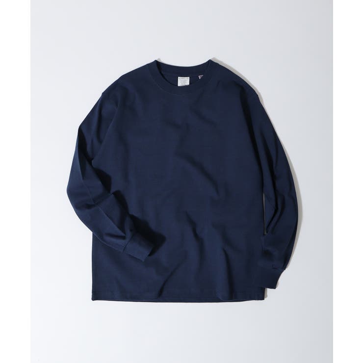 ネイビ- | CROSS & STITCH USAコットン ロンT/長袖Ｔシャツ | TRUSS