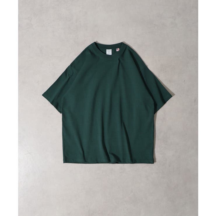 Dグリーン | CROSS & STITCH USAコットン ヘビーウェイト 半袖Tシャツ | TRUSS