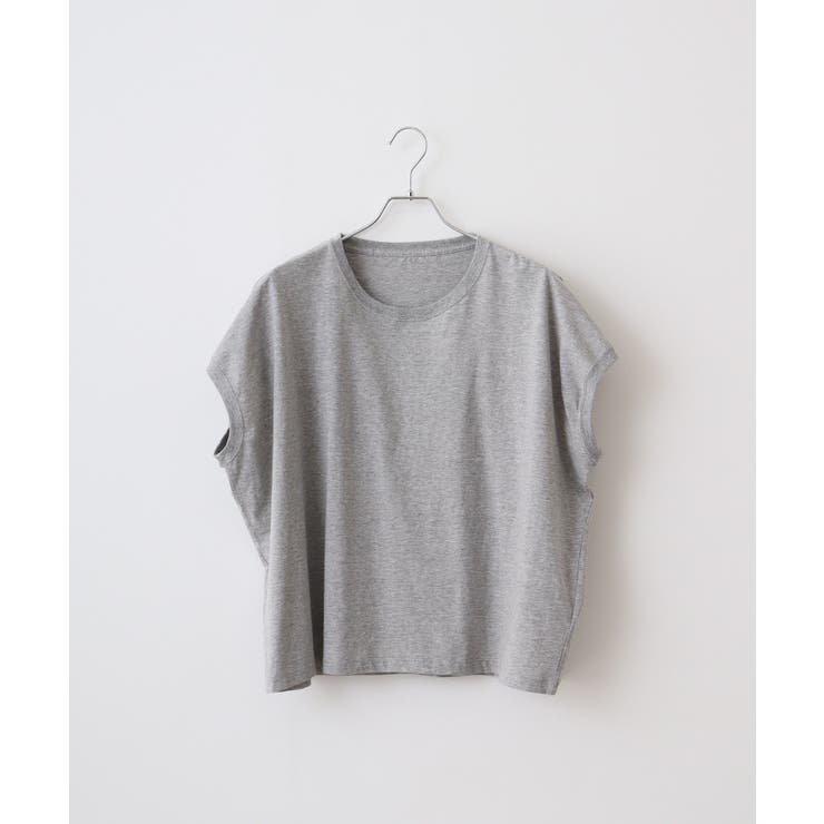 ヘザ-グレ- | TRUSS スリーブレスワイドTシャツ | TRUSS