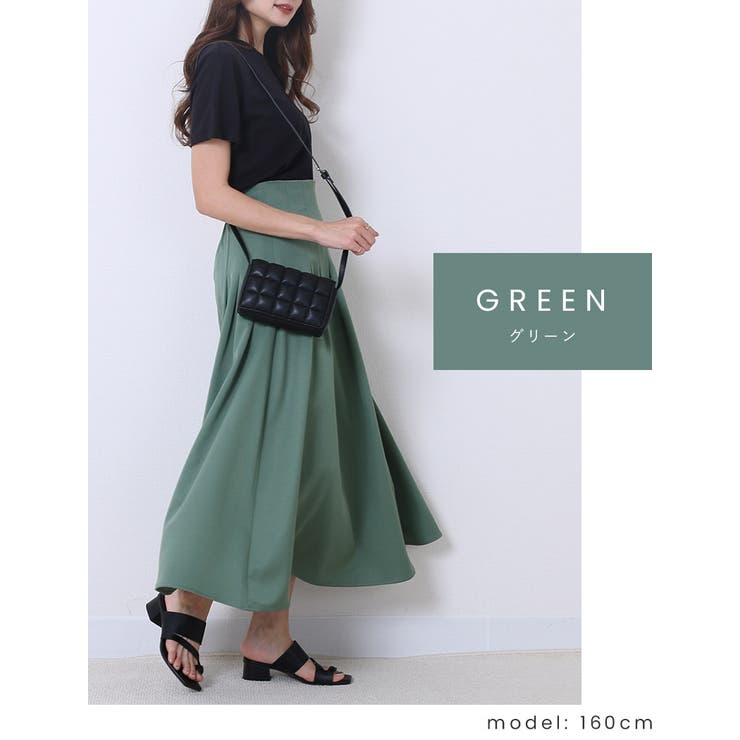 新品未使用♡ リバティ生地使用 Wild Flowers タックフレアースカート 撥水/軽量/UVケア】FINE MOVE タックフレアスカート / UNFILO L