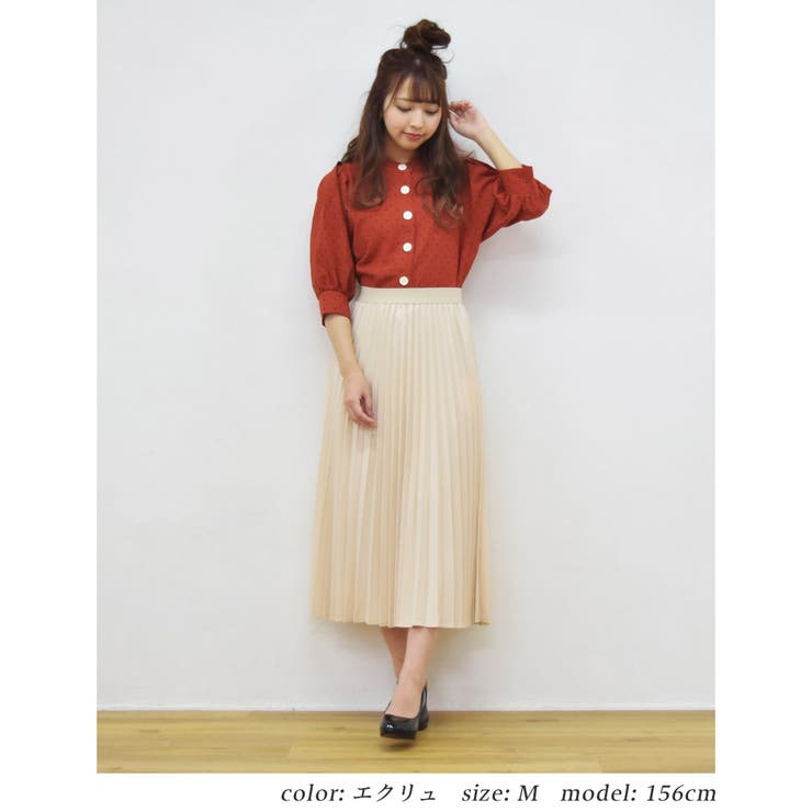 エクリュ | 大人 可愛い プリーツきれいめ | Fetchcollectionボトムス専門店