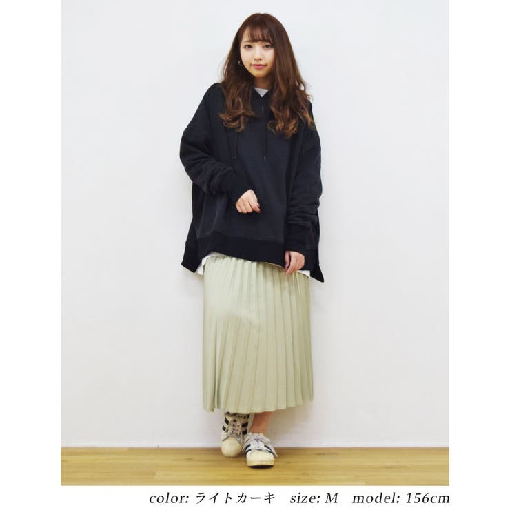 ライトカーキ | 大人 可愛い プリーツきれいめ | Fetchcollectionボトムス専門店