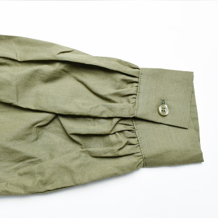 ビッグタイプ抜き襟後レースアップシャツワンピース シック シンプル | Fetchcollectionボトムス専門店 | 詳細画像13 