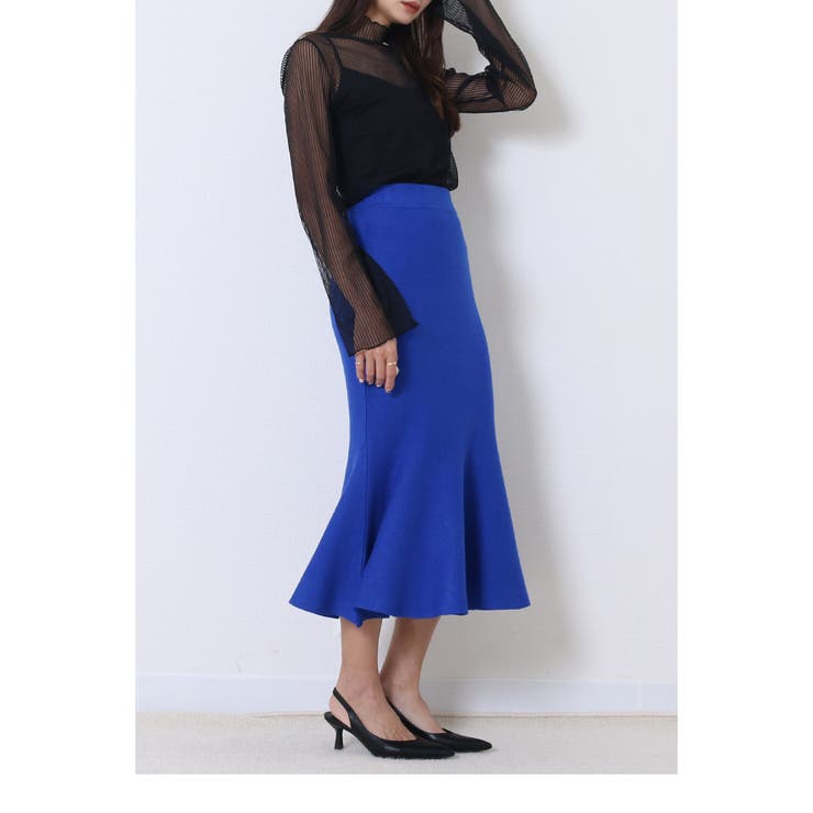 ニット ペプラムスカート ロングスカート | Fetchcollectionボトムス専門店 | 詳細画像9 