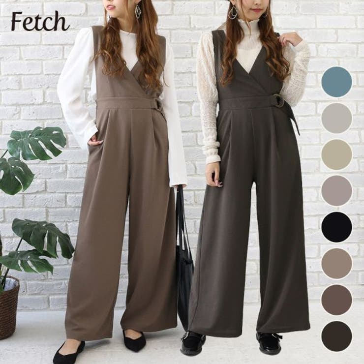 カシュクール ワイドパンツ オールインワン 品番 Twpw Fetch フェッチ のレディースファッション通販 Shoplist ショップリスト