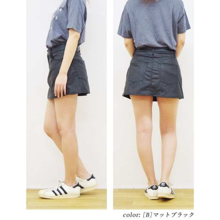 デニムスカートパンツ きれいめ 可愛い | Fetchcollectionボトムス専門店 | 詳細画像6 