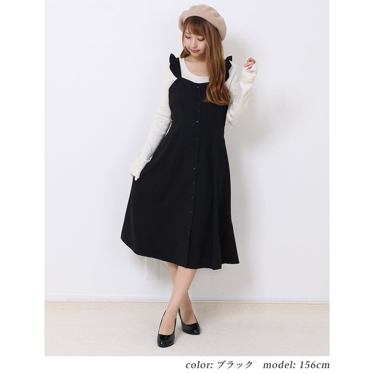 ebure⭐︎大人ジャンバースカート⭐︎38 Lace Ladies ジャンパースカート ロングワンピース ノースリーブ