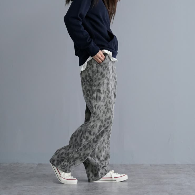 ヒョウ 柄 カーブパンツ[品番：TWPW0002021]｜Fetch（フェッチ