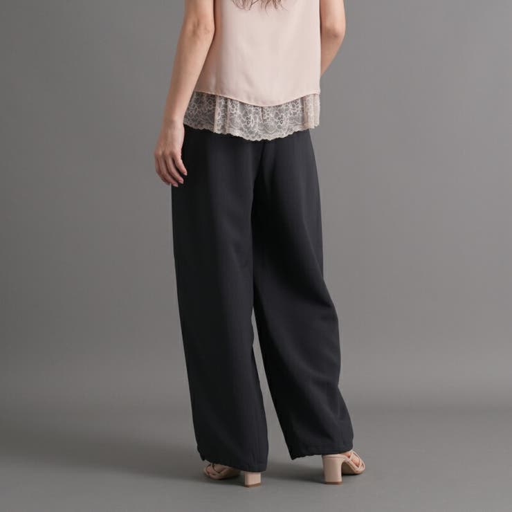 バレルレッグプルオンパンツ  カーブパンツ ワイドパンツ | Fetchcollectionボトムス専門店 | 詳細画像5 