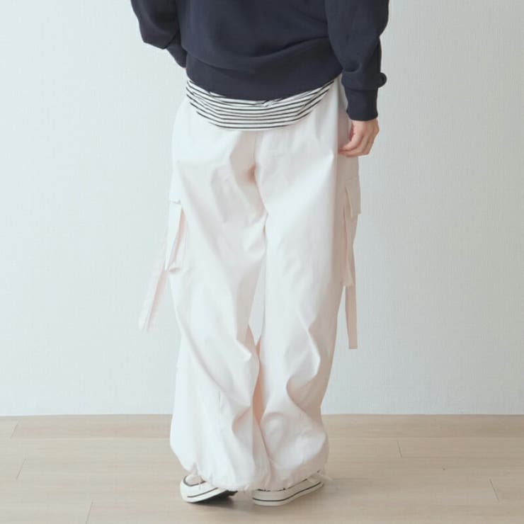 合皮ベルトカーゴパンツ スタッズ付 紐垂れデザイン | Fetchcollectionボトムス専門店 | 詳細画像5 