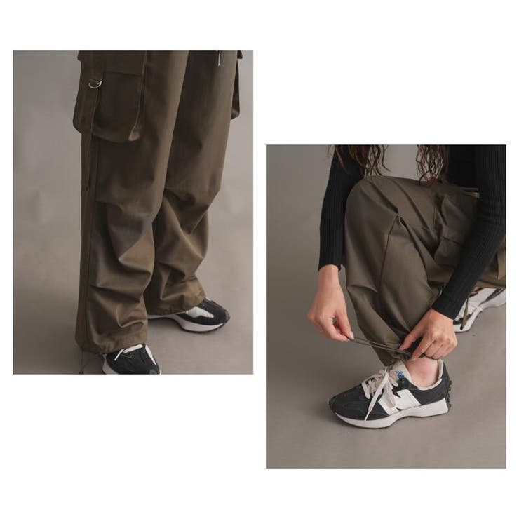 パラシュートカーゴパンツ 合繊ツイル フラップポケタブ | Fetchcollectionボトムス専門店 | 詳細画像10 