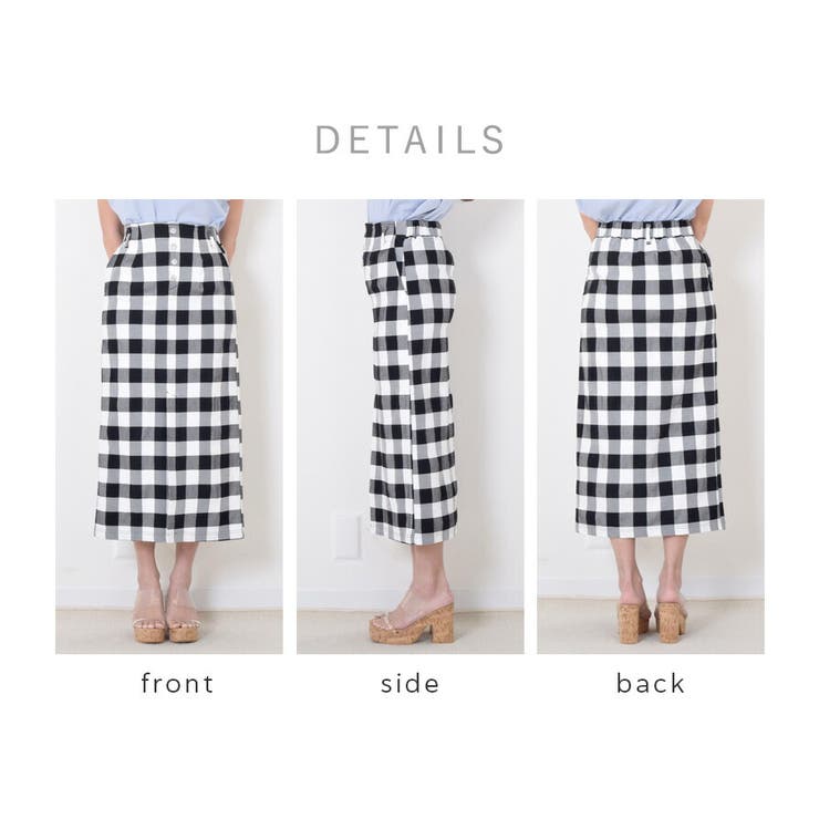 L'EST ROSE チェック柄タイトスカート ll-3230026.jpg