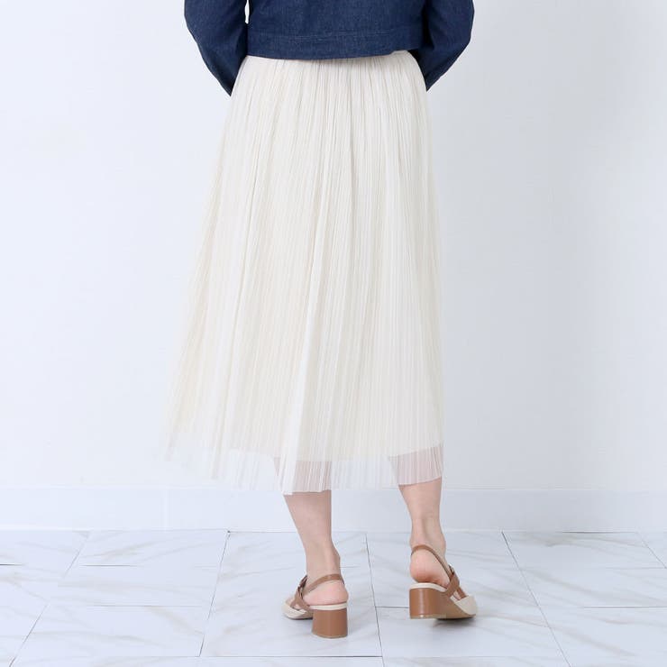 リバーシブル チュールプリーツスカート スカート | Fetchcollectionボトムス専門店 | 詳細画像6 