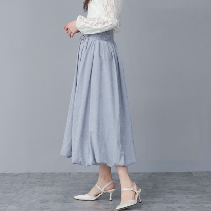 ルーシュリボン バルーンスカート ピーチスキン | Fetchcollectionボトムス専門店 | 詳細画像13 