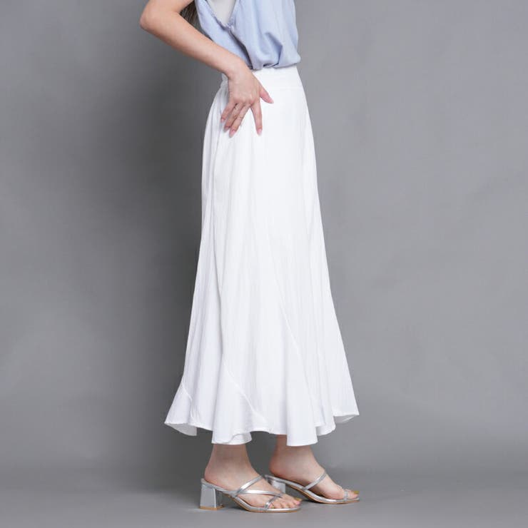 ナチュラルワッシャー 8枚接ぎ エスカルゴ切替スカート | Fetchcollectionボトムス専門店 | 詳細画像3 