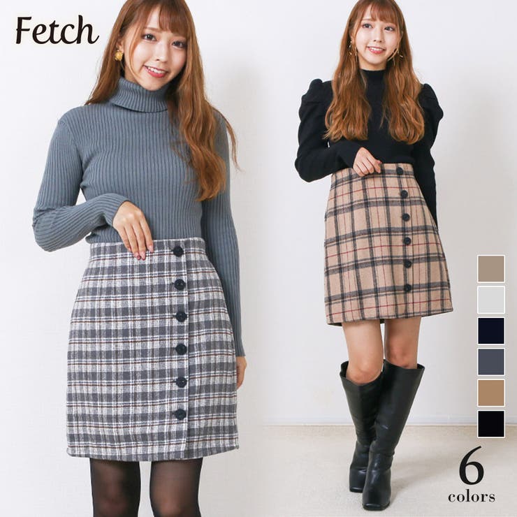 チェック きれいめ スカート | Fetch | 詳細画像1 