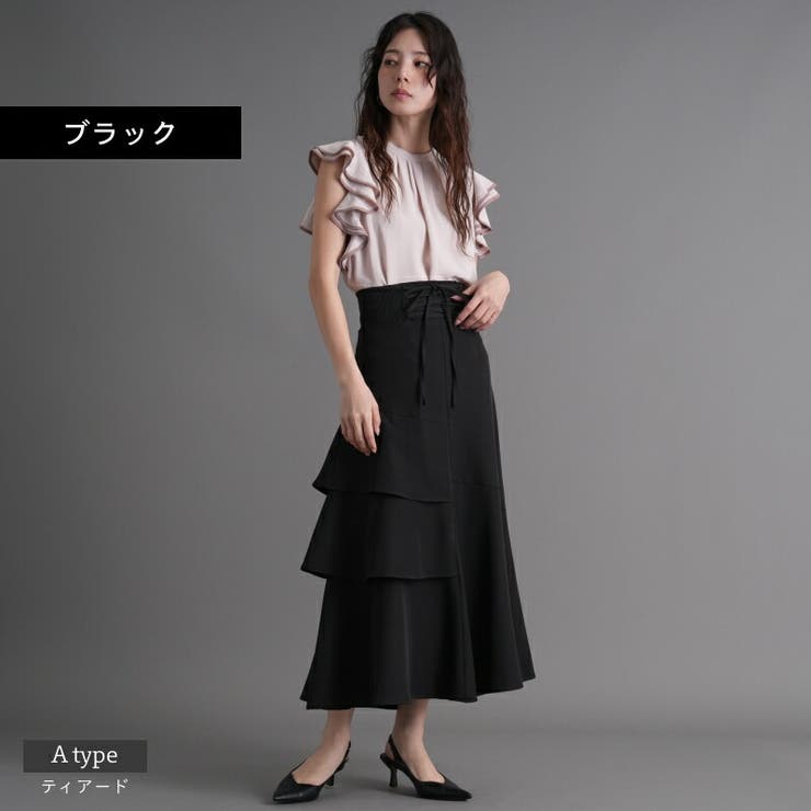 選べる2type ロングスカート アシメティアード[品番 選べる2type ロングスカート アシメティアード[品番