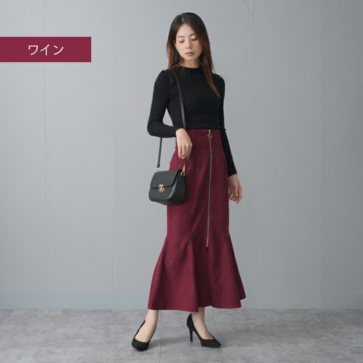 ⭐️新品タグ付き【フレディエミュ】ラップ風マーメイドスカート チェックロンググレー フェミニン ギンガムチェック マーメイドスカート」に該当する