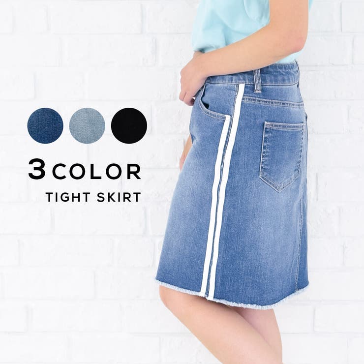 ミニスカート デニム デニムスカート[品番：TWPW0000354