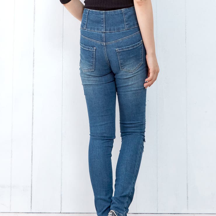 破れ加工 スキニー デニム 品番 Twpw Fetch フェッチ のレディースファッション通販 Shoplist ショップリスト
