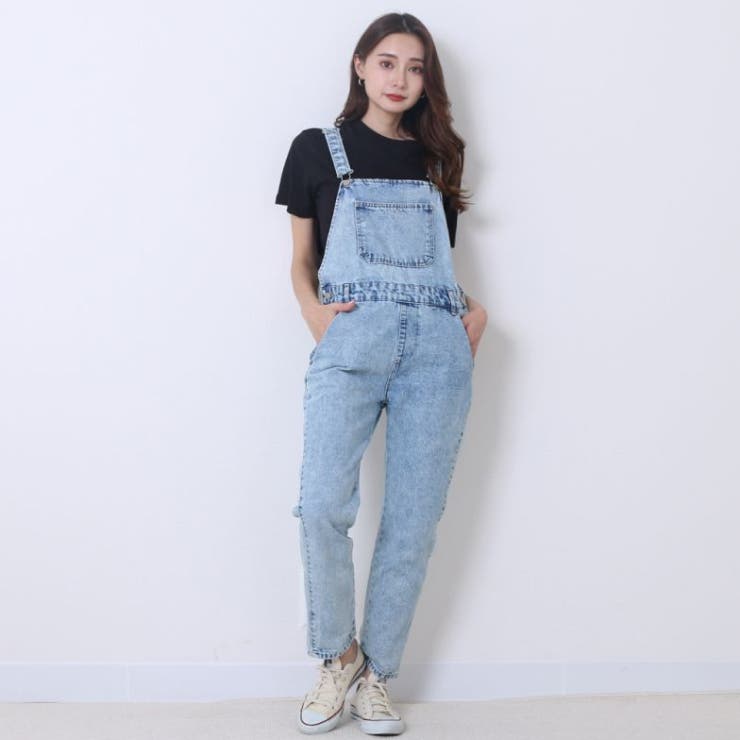 Amazon.co.jp: レディース サロペット 女性のマルチポケット