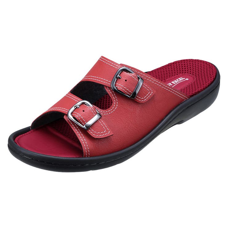 RED | Pansy パンジー 9196 パンジーエクセルコンフォートサンダル | つるや