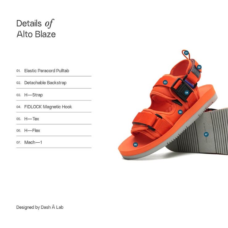 HIJACK SANDALS BLAZE ORCA NUTMEG ALTO | つるや | 詳細画像2 