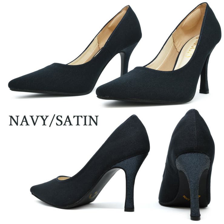 NAVY/SATIN