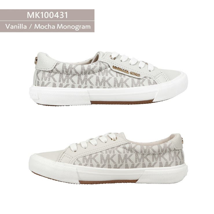 マイケルコース MICHAEL KORS Izetta Regent スニーカー ローカット コートシューズ 送料無料 バニラ ブラック 23.0cm  23.5cm 24.0cm sI77MAZRya, シューズ - adcmed.com