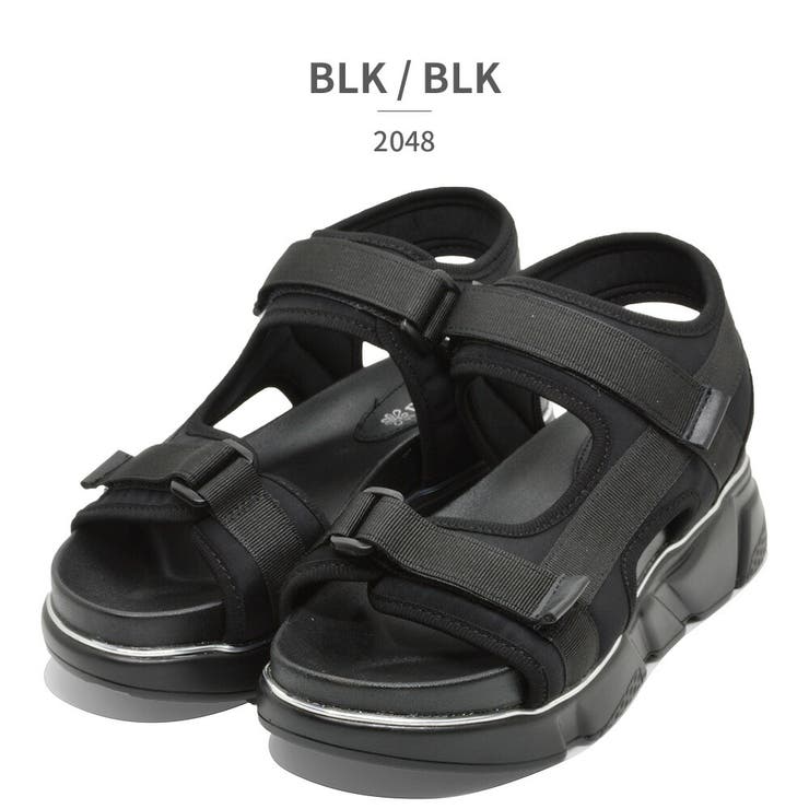 BLK/BLK | レアルタ 2048 Realta 厚底 スポーツサンダル | つるや