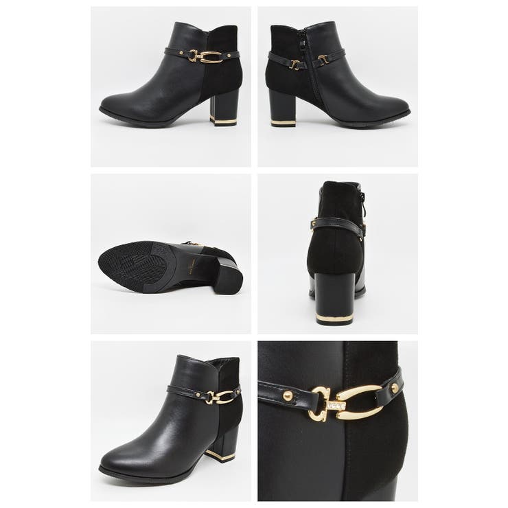 レアルタ Realta 2WAY飾りバックル付きヒールショート ブーツ | つるや | 詳細画像3 