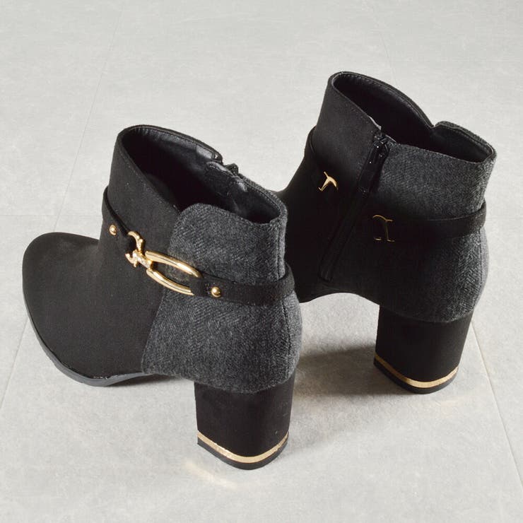 レアルタ Realta 2WAY飾りバックル付きヒールショート ブーツ | つるや | 詳細画像4 