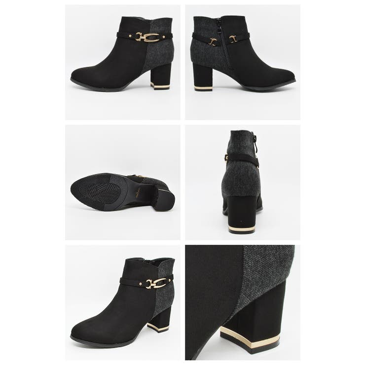 レアルタ Realta 2WAY飾りバックル付きヒールショート ブーツ | つるや | 詳細画像5 