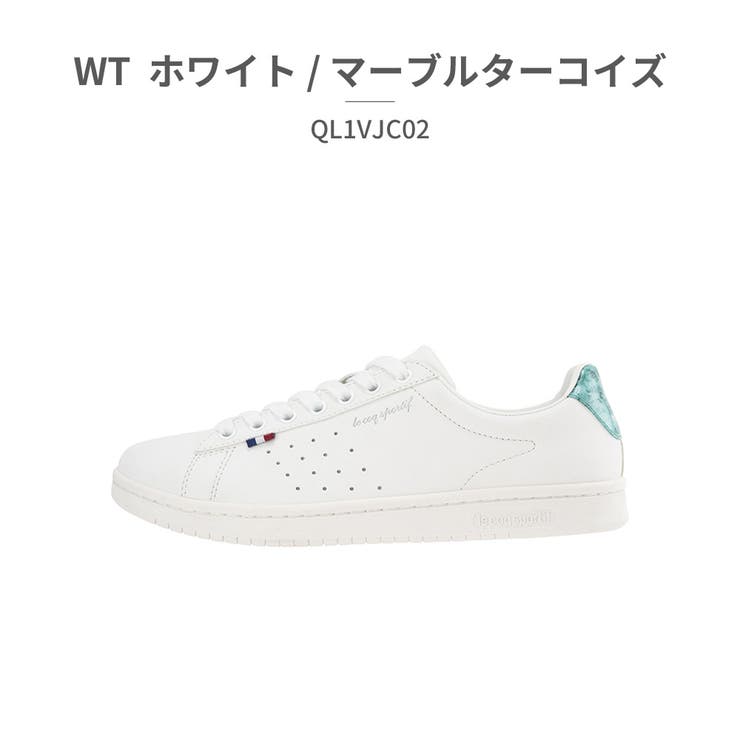 WT_ホワイト/マーブルターコイズ | le coq sportif LA ROLAND SL F ローラン | つるや