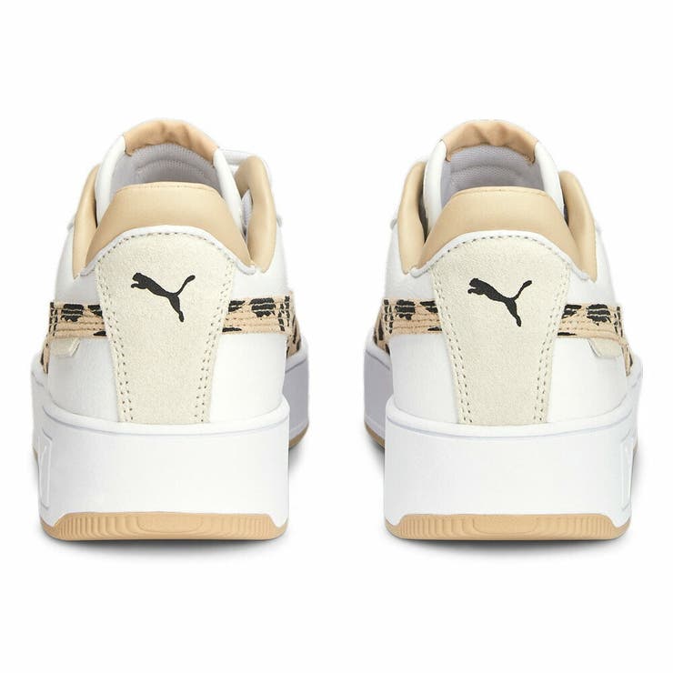 プーマ PUMA スニーカー キャリーナ ストリート アニマル 厚底 シューズ 運動靴 カジュアル ヒョウ柄 レオパード ホワイト/グラノーラ/ブ