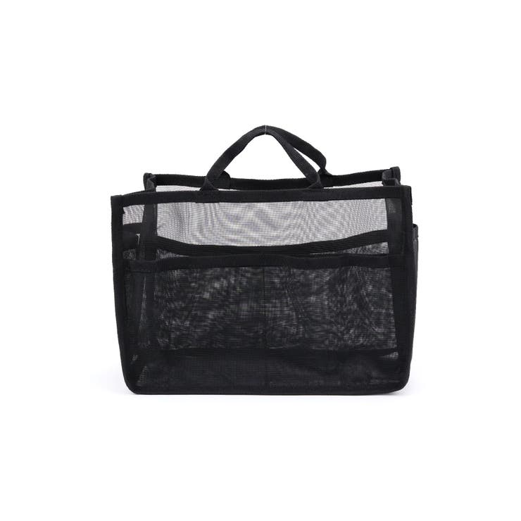 ブラック | メッシュバッグインバッグ大 | TRYSIL