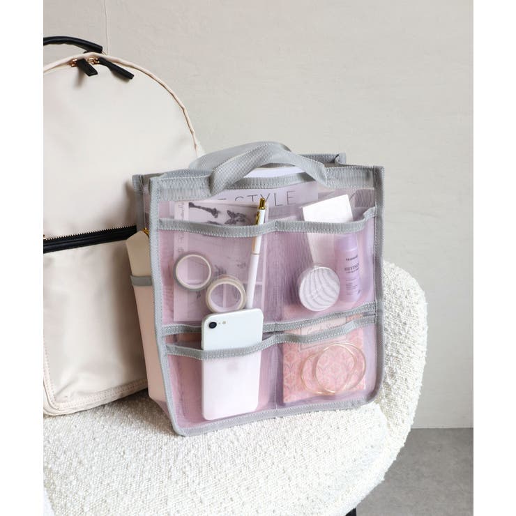 メッシュバッグインバッグ縦型 | TRYSIL | 詳細画像1 