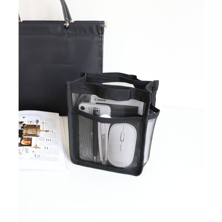 メッシュバッグインバッグ縦型小 | TRYSIL | 詳細画像4 