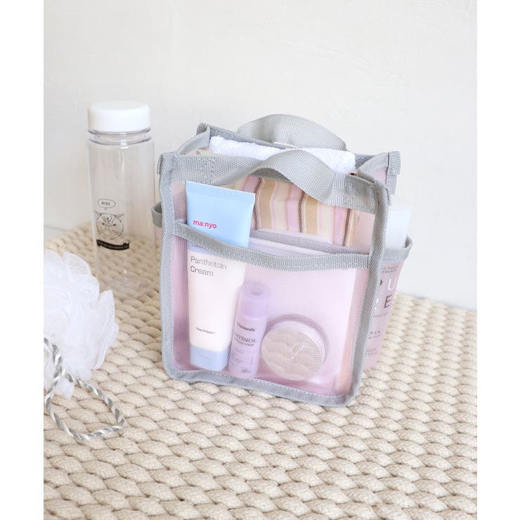 ピンク | メッシュバッグインバッグ縦型小 | TRYSIL