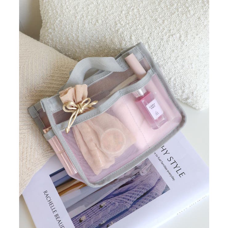 ピンク | メッシュバッグインバッグ小 | TRYSIL