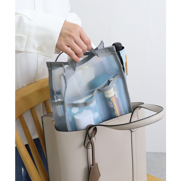 メッシュバッグインバッグ縦型中 | TRYSIL | 詳細画像2 