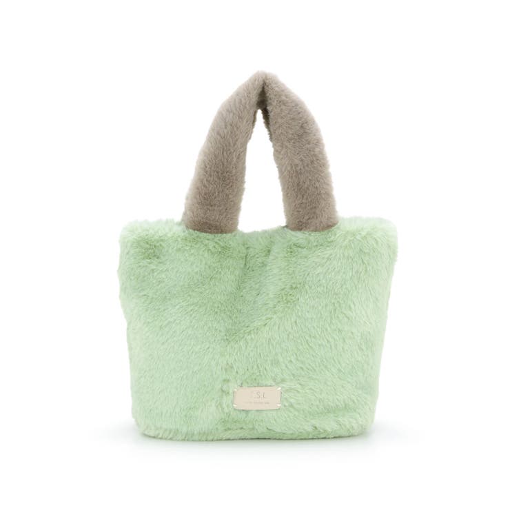 ミント | バイカラーファートートバッグ | TRYSIL