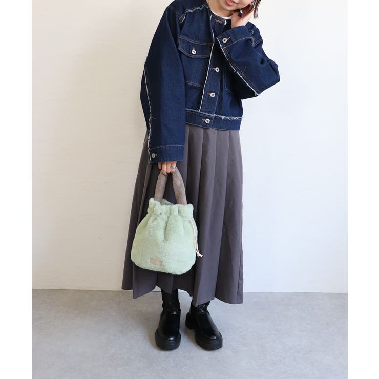 バイカラーファーワンハンドルバッグ | TRYSIL | 詳細画像8 