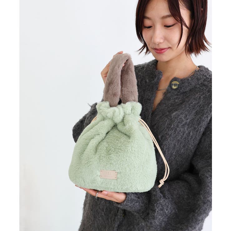 バイカラーファーワンハンドルバッグ | TRYSIL | 詳細画像9 