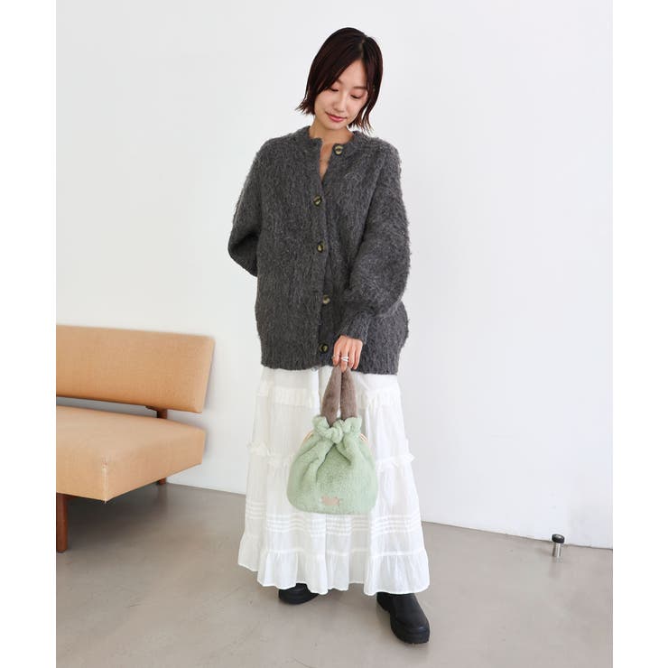 バイカラーファーワンハンドルバッグ | TRYSIL | 詳細画像10 