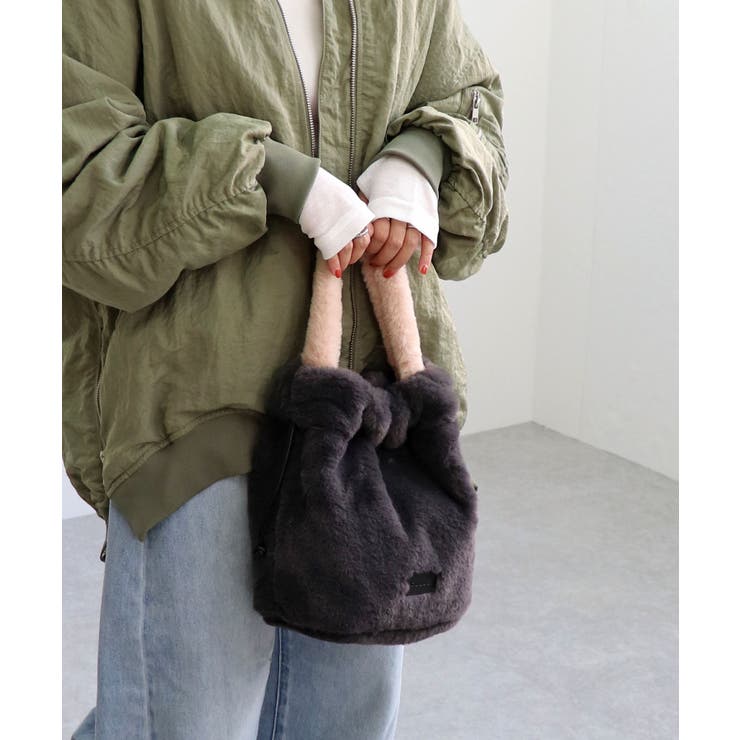 バイカラーファーワンハンドルバッグ | TRYSIL | 詳細画像2 