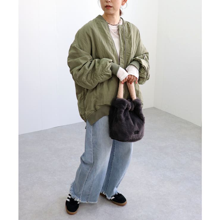 バイカラーファーワンハンドルバッグ | TRYSIL | 詳細画像3 